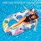 Inflatable Pool Float Adult - Light Up Pool Floaties Lounger Floats Floating Chair Raft with Cup Phone Holder - Pool Chairs for in Pool for Adults Large Size Summer Beach Lake Lounge